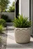 Product image 1 of the product “Pot with Wave Ornaments, 50 cm Height, 60 cm Dia, Natural Stone ”